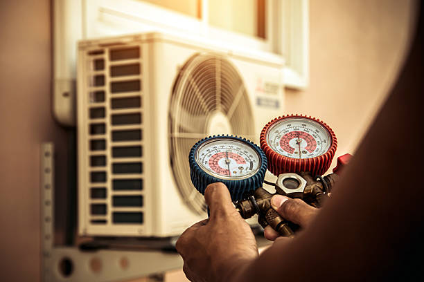 Professional Heat Pump Repair technician working in Bucyrus, OH